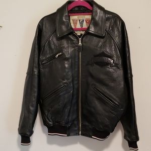 Men's Avirex Varsity Leather Jacket
